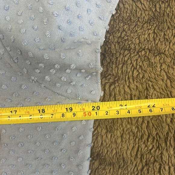 J Crew blue flutter sleeve top - Picture 5 of 12